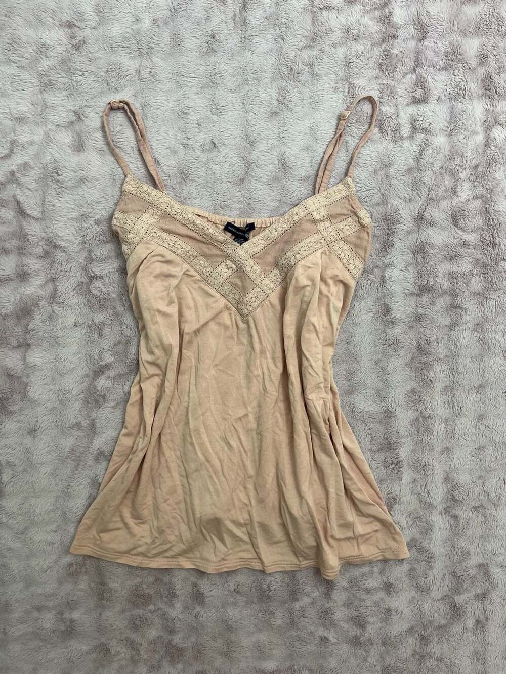 American Eagle Outfitters Lace Trim V-Neck Camisole Tank Top